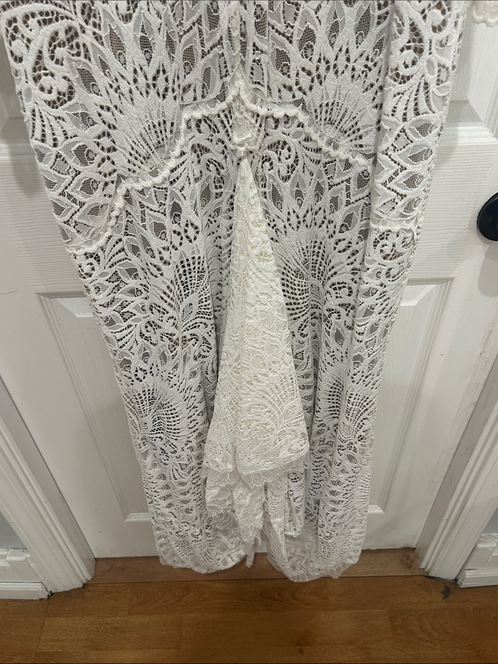 Grace Loves Lace Ivory Lace Bohemian Long Sleeve Wedding Dress- Nathalia - Picture 6 of 9